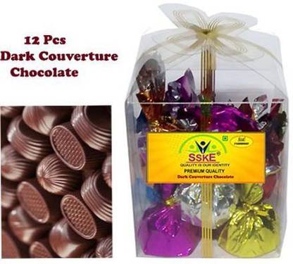 SSKE Mouth Melting Dark Couverture Chocolate 12 PCS Truffles