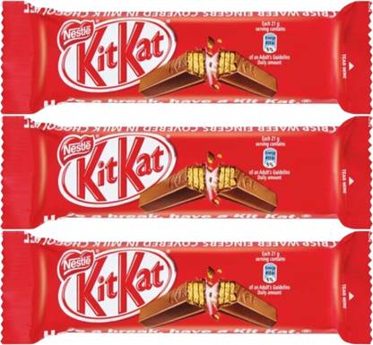 NESTLE Kit Kat 2 Fingers ( IMPORTED UK ) pack of 3 x 20g Bars
