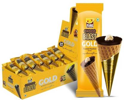 Pure Temptation Gold Chocoblast Rosted Hazelnut Friend Pack Chocolate Cone Bites