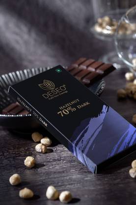 Deseo HAZELNUT 70% DARK CHOCOLATE BAR Bars
