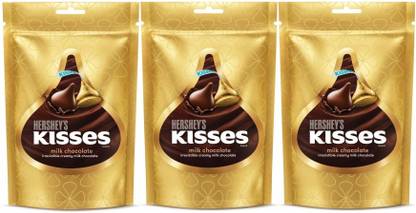 HERSHEY'S KISSES MILK CHOCOLATE (3 X 36 GM) PACK OF 3 Fudges
