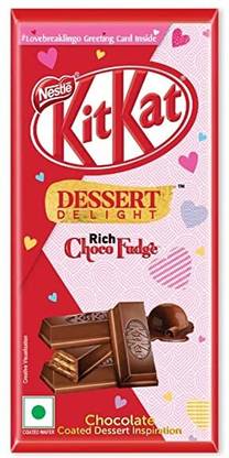 NESTLE Kitkat Valentine (Card Inside) Dessert Delight Rich Chocolate Fudge Bars