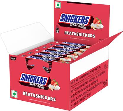SNICKERS Berry Whip Peanuts, Nougat & Caramel Chocolate Bars