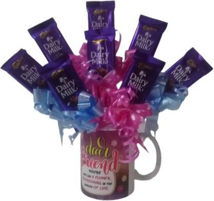 Cadbury Dairy Milk Chocolate with ceramic coffee mug Bars