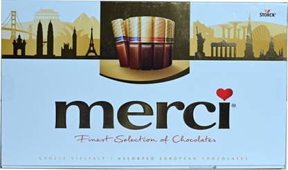Merci Finest Selection Assorted Chocolate 400 gm Bars