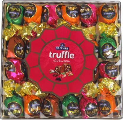 Sapphire Chocolate Truffle Selection Infused with Crunchy Nuts T24 Truffles