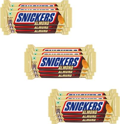 SNICKERS Almond Filled Chocolate Bar | Loaded with Crunchy Almonds & Caramel Bars