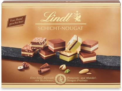 LINDT Schicht - Nougat Praline Box Bars