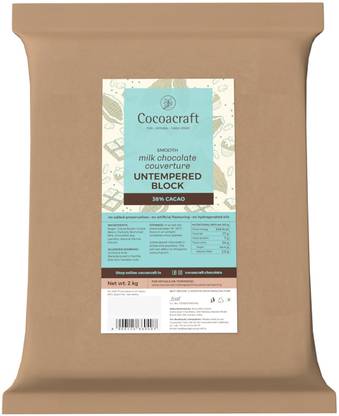 Cocoacraft 38% CACAO SMOOTH MILK CHOCOLATE BLOCK Bars