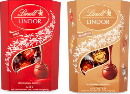 LINDT Lindor Assorted And Milk Combo Truffles