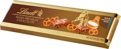 LINDT Swiss Premium Milk Chocolate Pretzel Bars