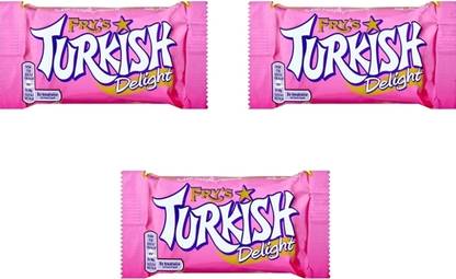 Fry's Turkish Delight Wrapped In Delicious Milk Imported Chocolate 51g Pack Of 3 Bars