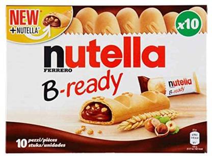 nutella B Ready Delicious Crunchy Wafer Shell Filled With Cream and Sprinkled Spread Bars