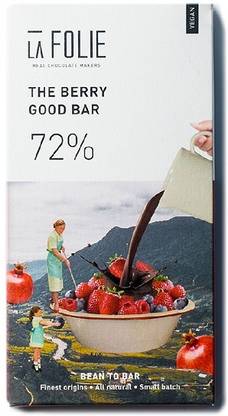 La Folie 72% The Berry Good Bar Chocolate Bars