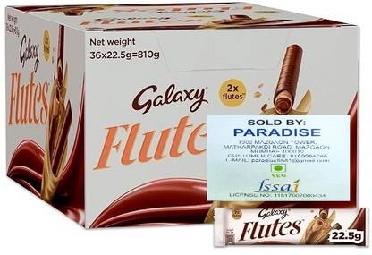 GALAXY Flutes Chocolate Cream Wafer Roll | Twin-Finger Rolls Crunch With Every Bites