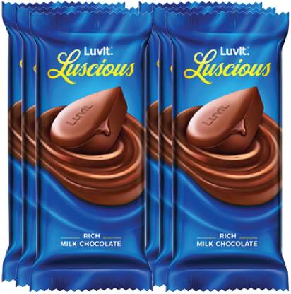LuvIt Luscious Milk Delectable Chocolate Multipack | 100% Delicious | Bars