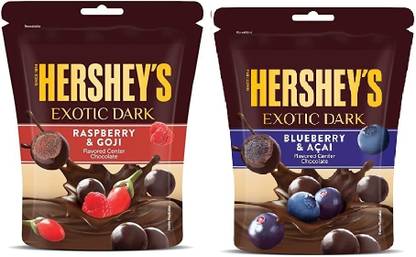 HERSHEY'S RASPBERRY Goji Chocolate & Blueberry N ACAI Bars