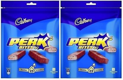 Cadbury PERK BITES 140G. GM pack of 2 Bars