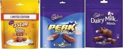 Cadbury 5 STAR,PERK , DAIRY MILK MINIS Bars