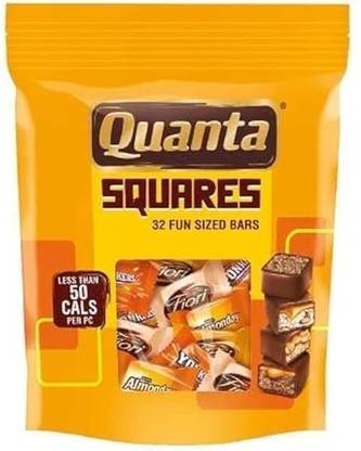 QUANTA Assorted 32 Squares Indulgent Range Of Power Snacking Bars Bars