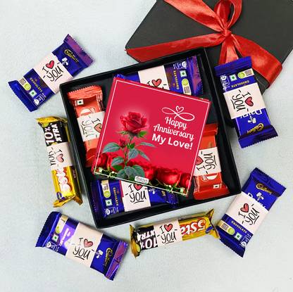 OddClick Unique Happy Anniversary My Love gift Chocolate Gifts Box Combo Pack Combo