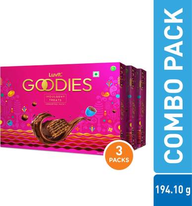 LuvIt Goodies Chocolates Treat Gift Pack | For Birthday, Rakhi, Diwali Occasions | Truffles