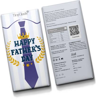 TinyGlads Gift for Dad | Luxury Chocolate| Gift for Father Online| 80g Bars