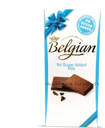 belgian Milk Chocolate No Sugar Added Bars