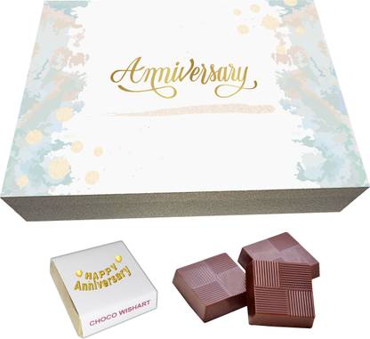 Choco WishART Happy Anniversary Forever Roses Bouquet 4 Pcs Chocolate Gift Box Truffles