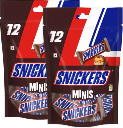 SNICKERS Minis Peanut Chocolate , Loaded with Nougat & Caramel Bites