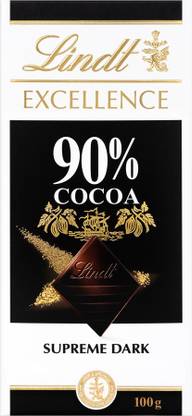 LINDT Excellence 90% Cocoa Extra Fine Dark Chocolate Bars