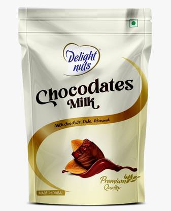 Delight nuts Chocodates Milk (Milk Chocolate, Date & Almond) Bites