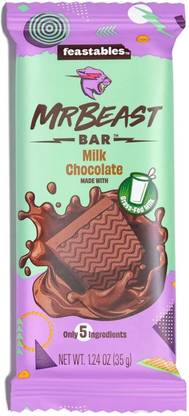 Mr Beast Feastables Milk Chocolate Bar | Delicious and Creamy Milk Chocolate Bars