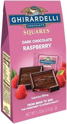 Ghirardelli Chocolate Squares Dark Chocolate Raspberry Bars