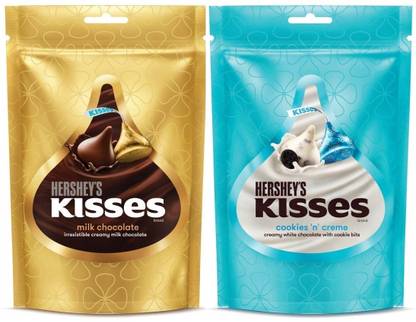 HERSHEY'S KISSES Milk Chocolate 36g & Kisses Chocolate CNC 33g Fudges