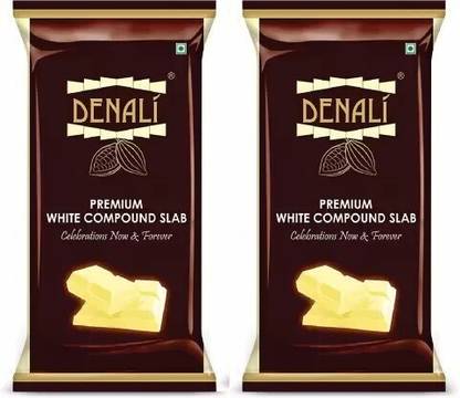 Denali Premium White Compound Slab,Delicious Chocolate for Baking Cakes,Muffins,Mousse Bars