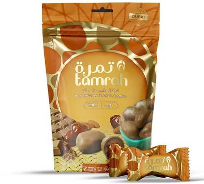 Tamrah Milk Chocolate with Dates & Almond 100gm Bites