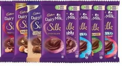 Cadbury SILK COMBO 8 FLAVOUR Bars