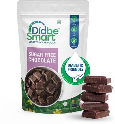 DiabeSmart Diabetic Dark Chocolate Bites| Sugar Free Naturally Sweetened Healthy Chocolate Bites