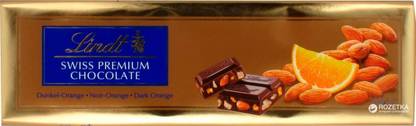 LINDT Swiss Premium Gold Dark Orange Chocolate Bars