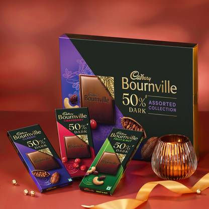 Cadbury Bournville Dark Chocolate Assorted Collection Diwali Gift Pack Bars