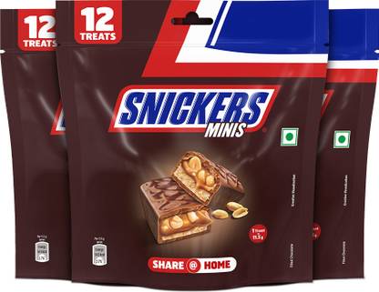 SNICKERS Miniatures Peanut Filled Chocolates Loaded with Nougat & Caramel Bars