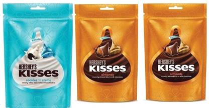 HERSHEY'S CNC Chocolate 33.6 g & Kisses Milk Chocolate Almonds 33.6 g Fudges