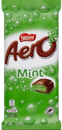 NESTLE Aero Chocolate Bar Bubbly Peppermint Flavoured Encased In Smooth Milk Chocolate Bars