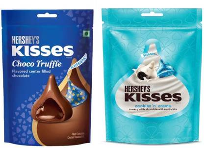 HERSHEY'S KISSES CHOCO TRUFFLE CENTRE FILLED CHOCOLATE & COOKIES N CREME Truffles