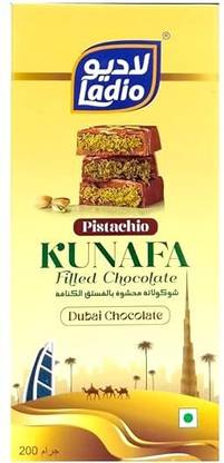 kunafa Ladio Chocolate Bar, 200 g Bars