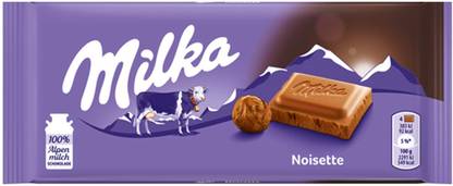 milka Noisette Milk Chocolate Made with Alpine Milk Chocolate Bars
