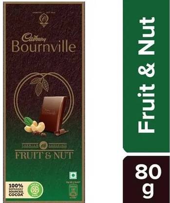 Cadbury Bournville Fruit Nut Dark Chocolate Bar Bars