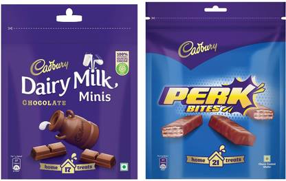 Cadbury minis Chocolate & Perk Chocolate Bars