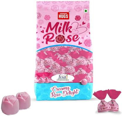 HUGS Milk Rose Chocolate Truffles- Real Rose flavour White Chocolates Truffles